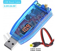 Модуль - Перетворювач: USB 5V TO DC 3...24V RED