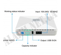 MULTI Mini UPS P18 44.4 Wh DC 5V/9V/12V | POE 15V/24V